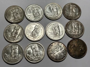 1958, 1960, 1965 CANADA SILVER DOLLAR  LOT / 12 COINS /10 1958, 1 1960, 1 1965 - Picture 1 of 2