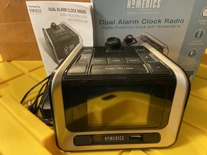 HoMedics Sleep Solution Dual Alarm Clock Radio w/ Time Projection - Picture 1 of 10