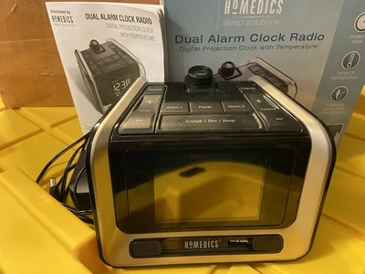 HoMedics Sleep Solution Dual  Alarm Clock Radio w/ Time Projection - Image 1 of 4