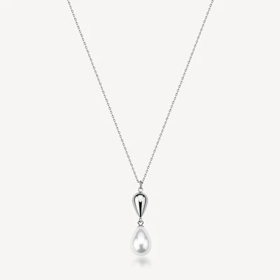 Bracciale Brosway PERFECT Donna Acciaio Silver Pendente perla Goccia _BPC68 - Immagine 1 di 4