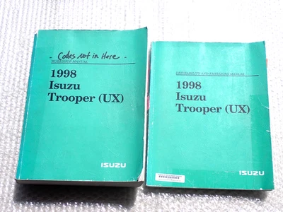1998 ISUZU TROOPER [UX] WORKSHOP SERVICE REPAIR MANUAL SET - Image 1 of 2