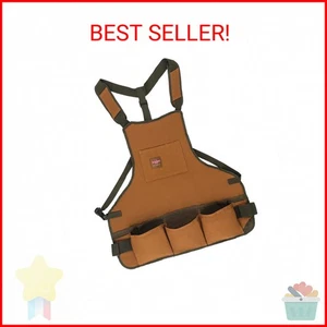 Bucket Boss mens Tool,adjustable,work Tool Bag, Brown, 16 pockets US - Picture 1 of 2