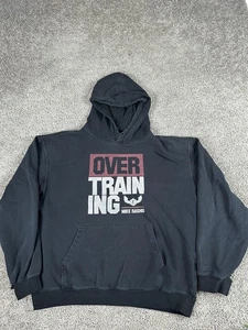 Mike Rashid Hoodie Mens 2XL Black Over Training Graphic Pullover Gym Fitness - Picture 1 of 16