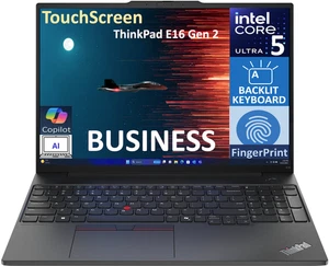 Lenovo ThinkPad E16 Gen 2 16" Touch IPS Intel Ultra 5-125U 32GB 512GB SSD W11P - Picture 1 of 5