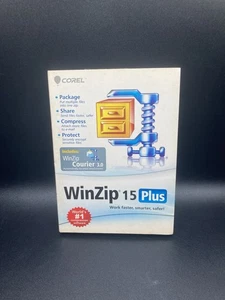 COREL WinZip 15 Plus Software CD Windows with WinZip Courier 3.0 - Picture 1 of 4