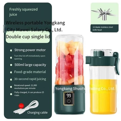 Wireless Charging Mini Home Automatic Juicer for Fresh Fruits and Vegetables - Bild 1 von 4