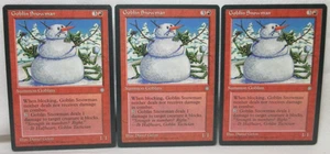 GOBLIN SNOWMAN X3 MAGIC THE GATHERING ICE AGE 1995 MTG Trading Card #628 - Bild 1 von 6