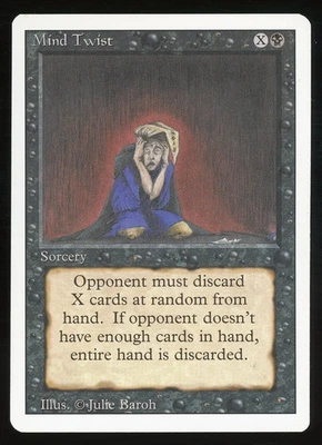 Revised 3rd Edition   MTG  1  Mind Twist  Magic  NM - Image 1 of 2