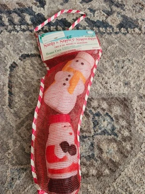 Bancos biberones Evenflo Papá Noel y muñeco de nieve novedad vintage nuevo artículo #175 Foto 1 de 4