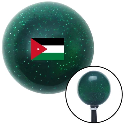 Jordan Green Metal Flake Shift Knob w/ M16x1.5 Insert Shifter Auto Manual Custom - Image 1 of 4