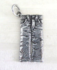 JEANS SOLID STERLING 925 SILVER CHARM PENDANT