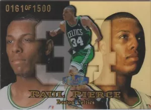 PAUL PIERCE # 29: 1999-00 FLAIR SHOWCASE ROW 1/1500 ROOKIE CARD HF - Picture 1 of 2