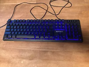 LED Backlight Multi-Color Gaming Keyboard - NPET - K10V3 - USB Connect - Black - Picture 1 of 7
