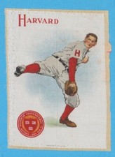 1910 Large Murad tobacco silk S21 HARVARD UNIVERSITY   Baseball Pitcher