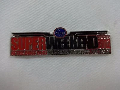 2012 Super Weekend At the Brickyard Four Races Three Days One Track Lapel Pin - Image 1 of 4