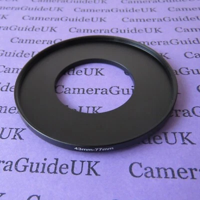 43mm to 77mm 43mm-77mm Stepping Step Up Filter Ring Adapter - Image 1 of 2