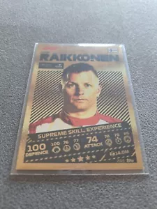 Kimi Raikkonen - F1 Topps Turbo Attax 2021 - Gold Supreme Skill #243 - Picture 1 of 2