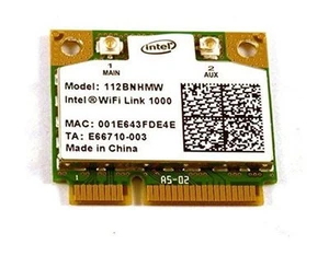 Intel Centrino Wireless-N 1000 802.11 b/g/n 112BNHMW Wifi Half Mini PCI-E Card - Picture 1 of 1
