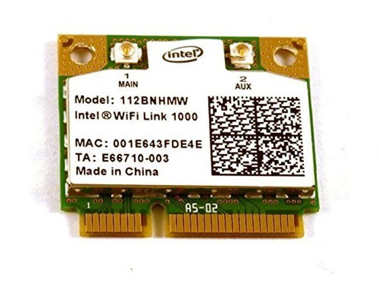 Intel Centrino Wireless-N 1000 802.11 b/g/n 112BNHMW Wifi Half Mini PCI-E Card - Image 1 of 1