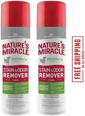Nature’s Miracle Stain and Odor Remover Foam for Dogs 17.5 oz (Pack Of 2 ) - Image 1 of 4