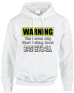 Divertida sudadera con capucha de baloncesto con capucha jugador deportivo baloncesto equipo club charla idea de regalo - Imagen 1 de 6