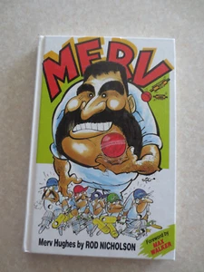 Merv Hughes - hard cover cricket book - Picture 1 of 8