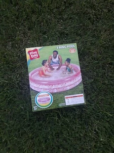 Play Day 3 Ring Pool 5 Fuß 5 Zoll Aufblasbar Kinder Pink Einhorn Schwimmbad Brandneu - Bild 1 von 1
