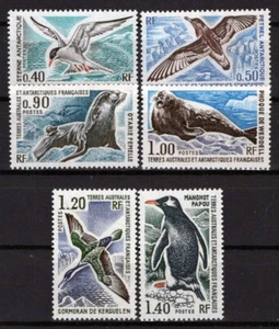 FSAT TAAF 58-63 MNH Marine Life Birds Penguins Antarctic ZAYIX FSA-S0057M - Picture 1 of 3