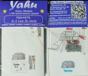 ILYUSHIN IL-2/IL-2M3 FOTOINCISO, 3D, QUADRO STRUMENTI COLORATO #4878 1/48 YAHU - Foto 1 di 1