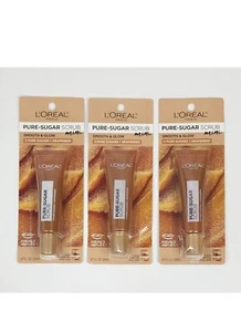 3 L'Oreal Paris Pure Sugar Lippen- und Gesichtspeeling mit Traubenkern zum Glätten und Glow, - Bild 1 von 7