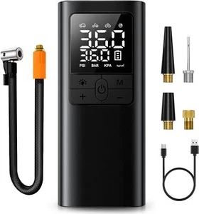 Tire Inflator Portable Air Compressor - 150PSI & 10000mAh Cordless Air Pump with - Picture 1 of 8