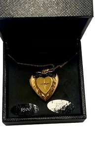 10k Heart Necklace Pendent - Picture 1 of 7