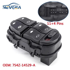 LHD Driver Master Power Window Switch For Ford Focus 4 Door 2000-07 7S4Z-14529-A - Foto 1 di 6