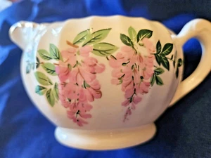 Vintage W.S. George Bolero Pattern Larkspur Pink Flowers Creamer - Picture 1 of 7