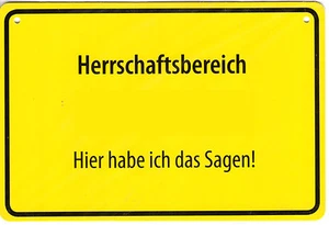 ALBATROS Namensschild wie Postkarte - Herrschaftsbereich Hier habe ich das Sagen - Picture 1 of 9
