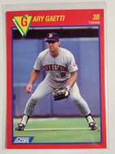 1989 Score Baseball's 100 Hottest Players Gary Gaetti #21 Minnesota Twins