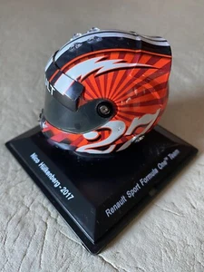 MINI HELMET FORMULA 1 NICO HULKEMBERG 2017 SCALE 1/5 NO Bubble RENAULT SPORT - Bild 1 von 5