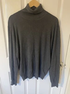 River Island Mens Regular Fit Soft Neck Knitted Jumper Top GREY RRP£30-Size S - Picture 1 of 11