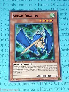 Tarjeta Spear Dragon SDDL-EN016 Común Yu-Gi-Oh Como Nueva 1a Edición Nueva - Imagen 1 de 2