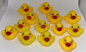 Lot Of 13 RUBBER DUCKIES 8 - 1” & 5 - 1.5” Yellow Duck Ducks - Picture 1 of 1