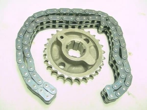 TRIUMPH 500 T100R T100C PRIMARY CHAIN & ENGINE SPROCKET PART # 70-3734 & 60-0358 - Bild 1 von 3