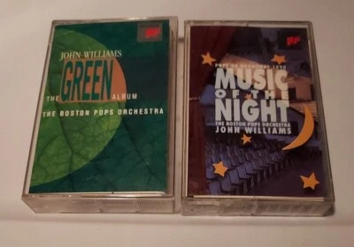 John Williams/Boston Pops 2-Cassette Tape Lot-The Green Album,Music Of The Night - Image 1 of 4
