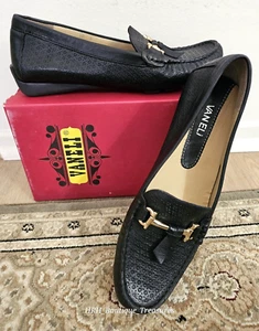 Women's VANELi 'Rianne" Black Leather Driving Moccasin Loafers Shoes NIB $165.00 - Picture 1 of 19