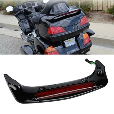 Trunk Spoiler LED Brake Light Fit For Honda Goldwing GL1800 2001-2011 Black - Image 1 of 4