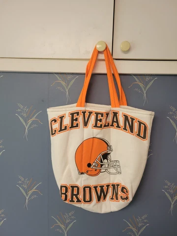 Cleveland Browns Gameday Pouch Purse Carry On White Padded Cover