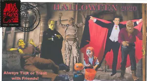 COVER EVENTO JVC CACHETS-2020 HALLOWEEN FDC TUTTI I 5 MOSTRI UNIVERSALI! L.E. DI 25 - Foto 1 di 1