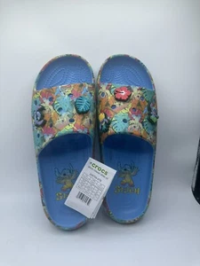 New Disney Crocs Lilo Stitch Classic Slide V2 Sandal New M10 W12 Jibbitz Sandals - Picture 1 of 5