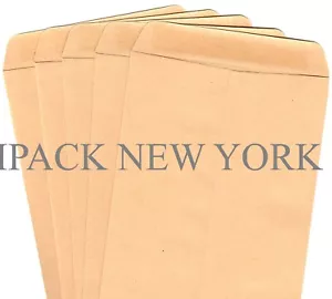50 6.5x9" Self-Adhesive Brown  28lb Kraft Paper Envelope Mailing & coin Envelope - Picture 1 of 1