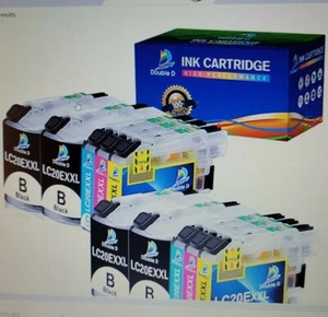 Cartucce di inchiostro di ricambio Double D LC20E per Brother LC20E XXL 9 confezioni NUOVE - Foto 1 di 7