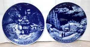 Bareuther Bavaria Weihnachtsplatten 1979 & 1980 Weihnachten limitierte Aufl. 2er Set - Bild 1 von 8